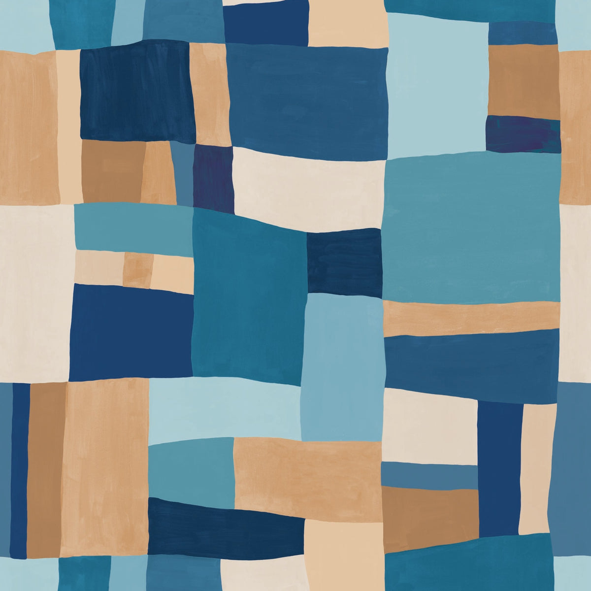 Wonderfull Patchwork Blue (2.5m3.1m)