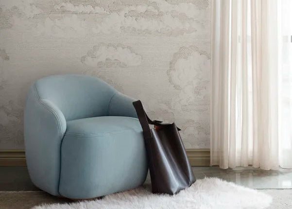 Bonnie wallpaper mural in Sand colourway