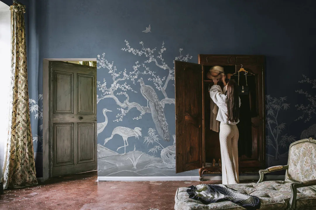 Chinoiserie Blossom - Navy Blue