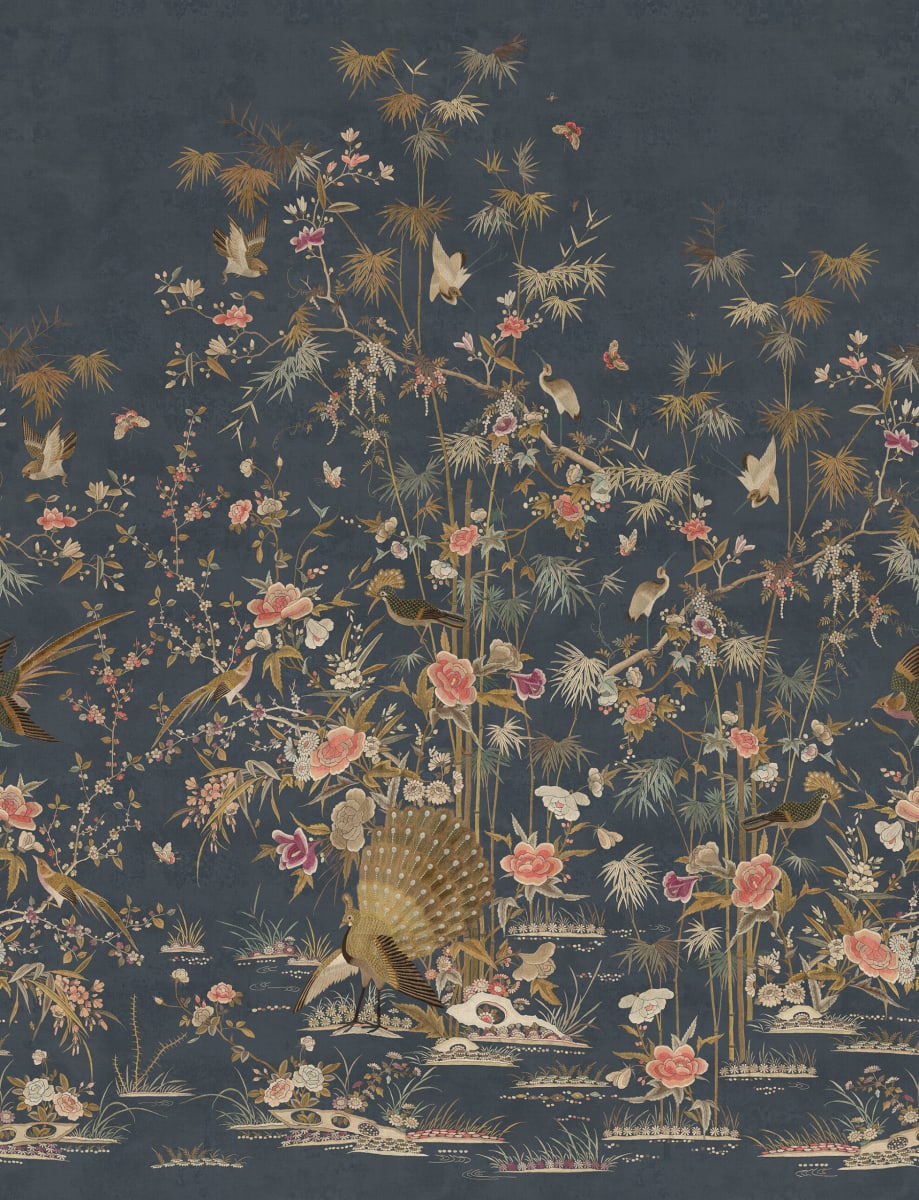 Chinoiserie Garden - Dark Blue