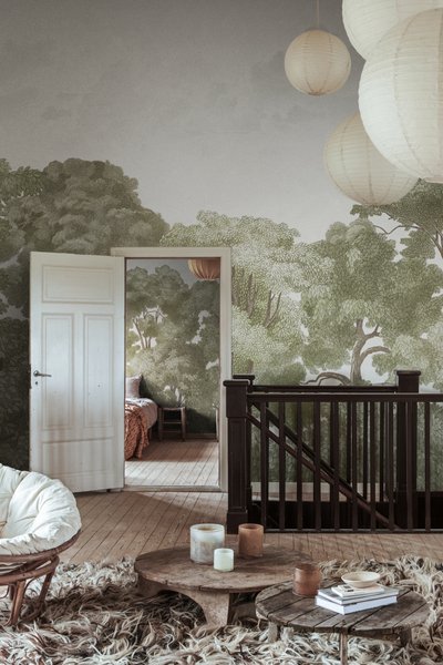 Bellewood Clouds - Green Vintage