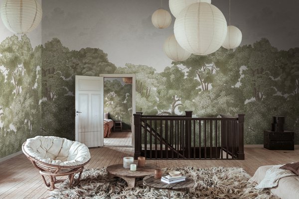 Bellewood Clouds - Green Vintage