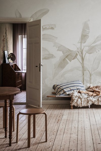 Tropical Palms - Beige