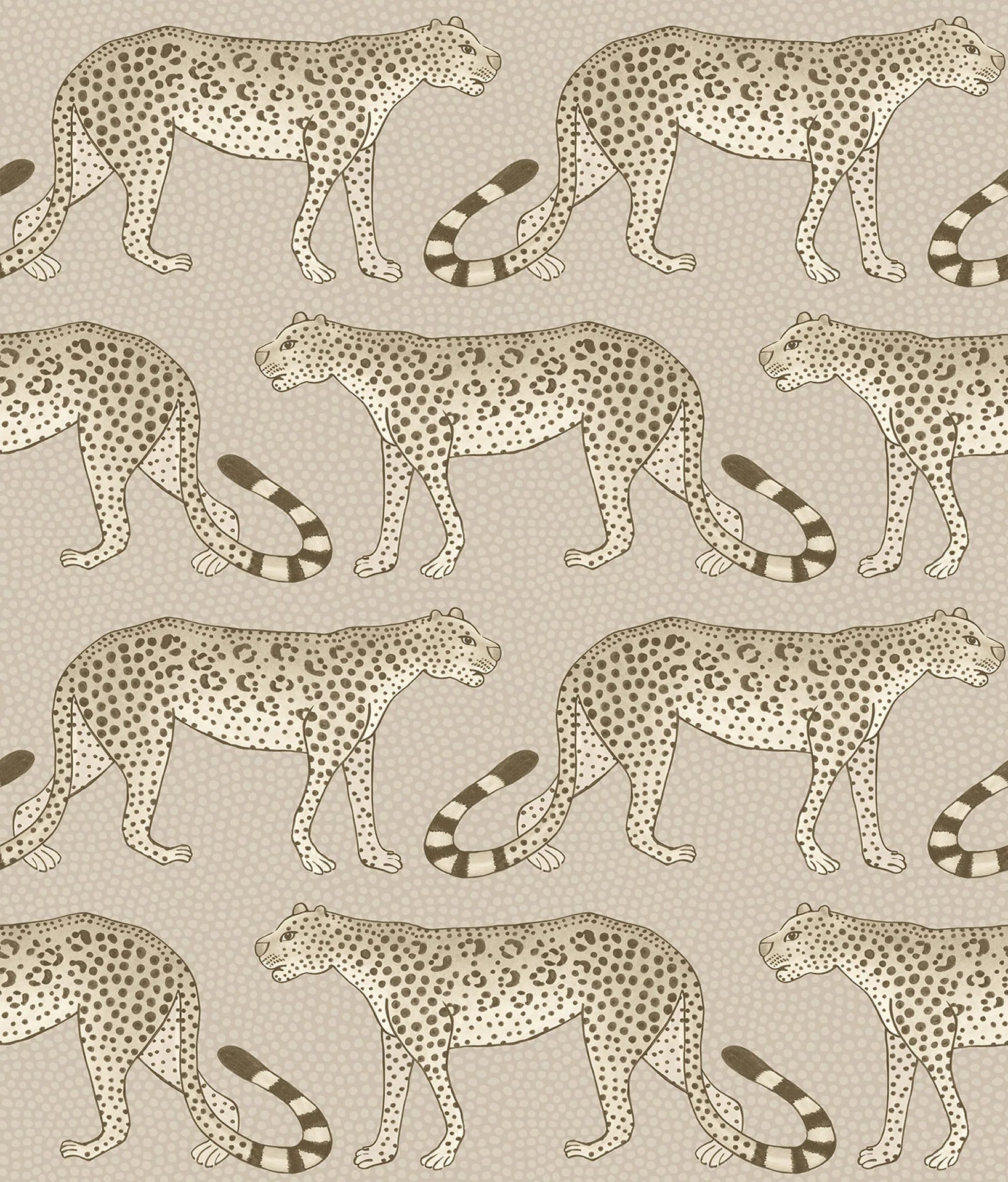 Leopard Walk - Taupe