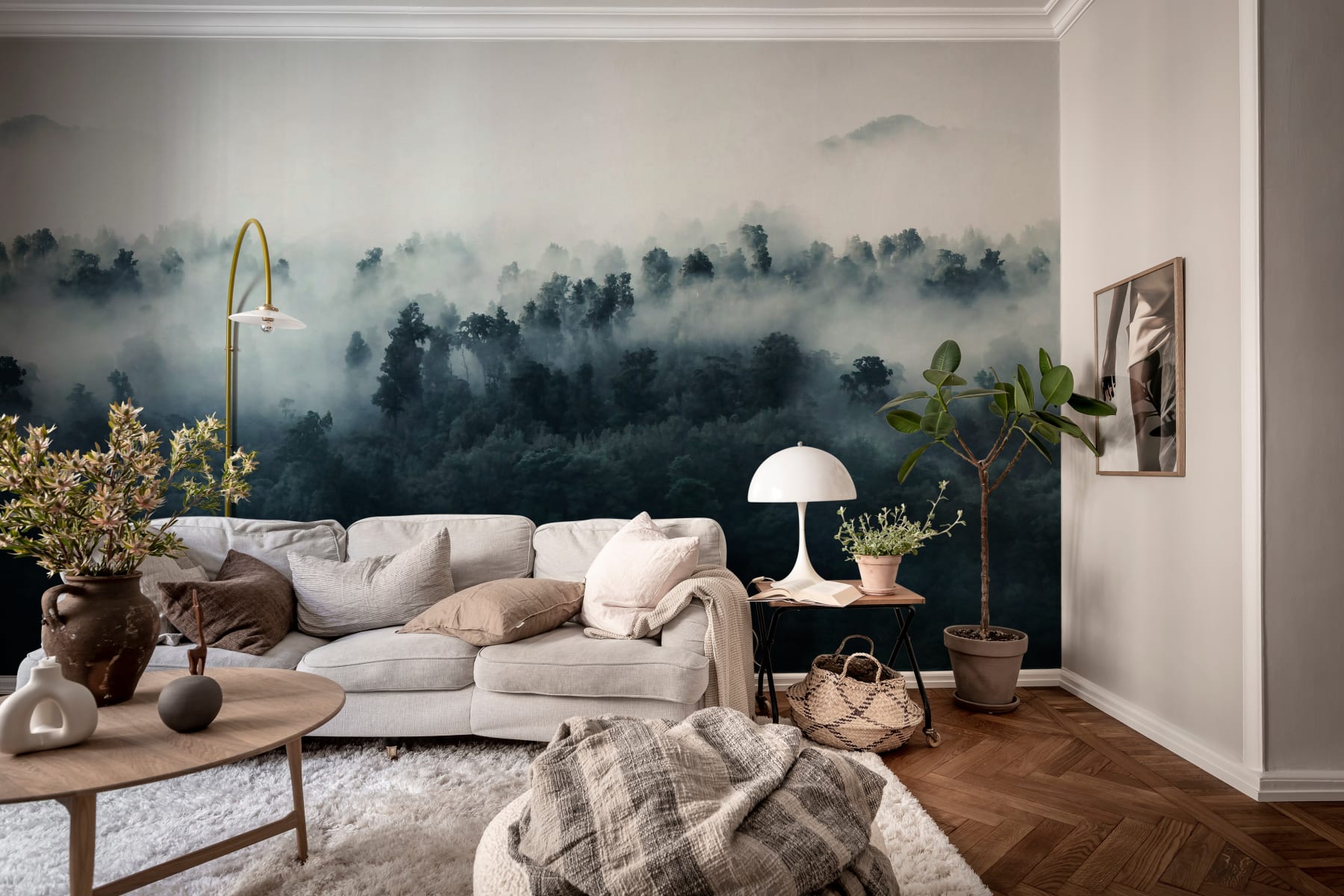 Misty Woodland - Blue