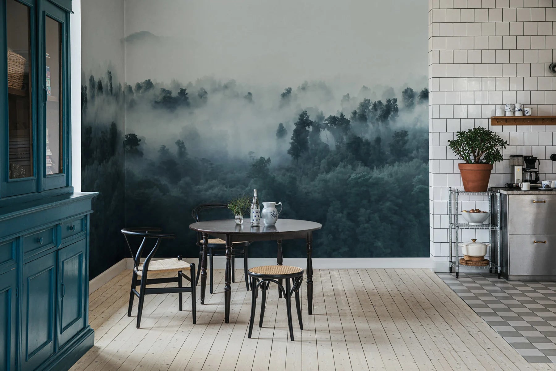 Misty Woodland - Blue