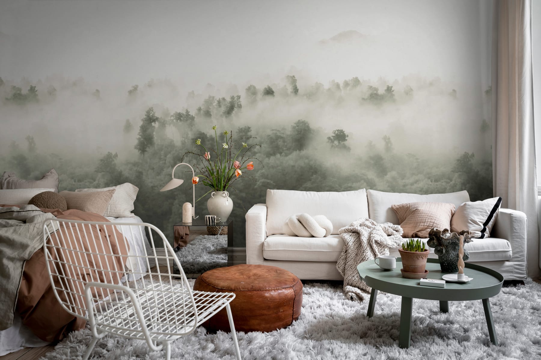 Misty Woodland - Light Green