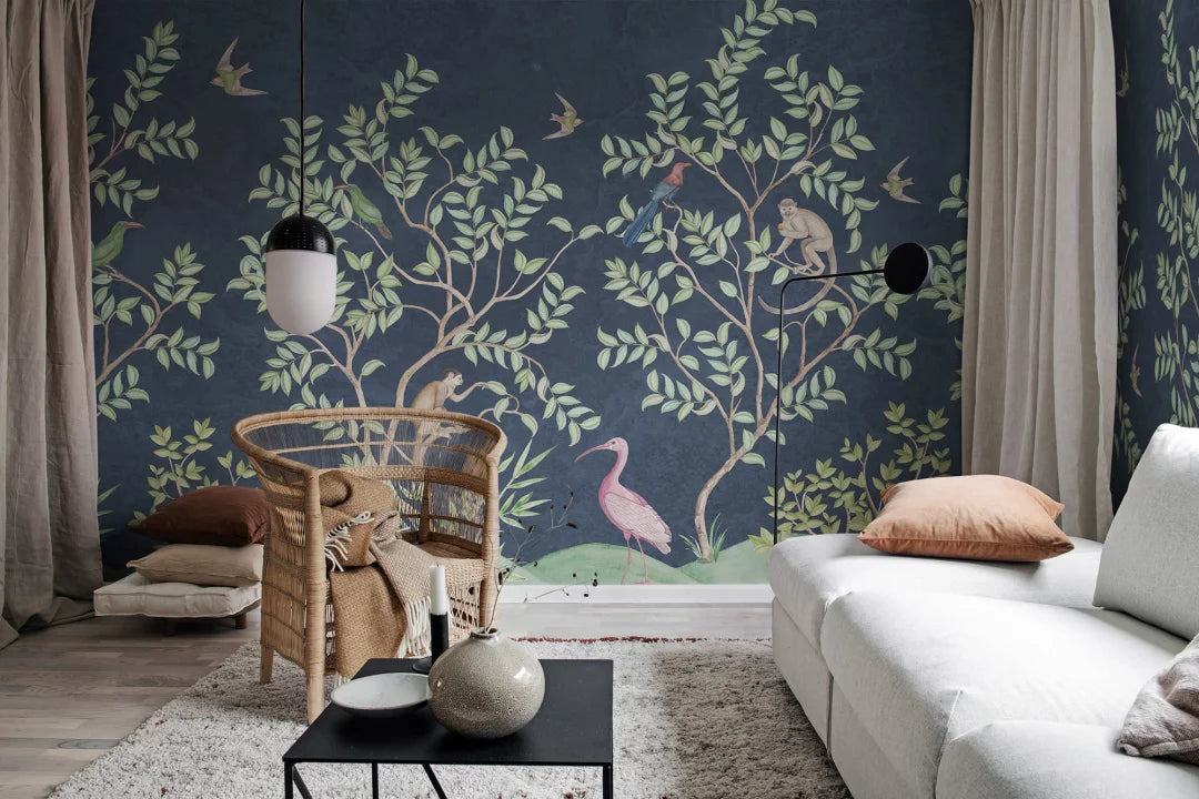 Monkeys Paradise - Dark Blue