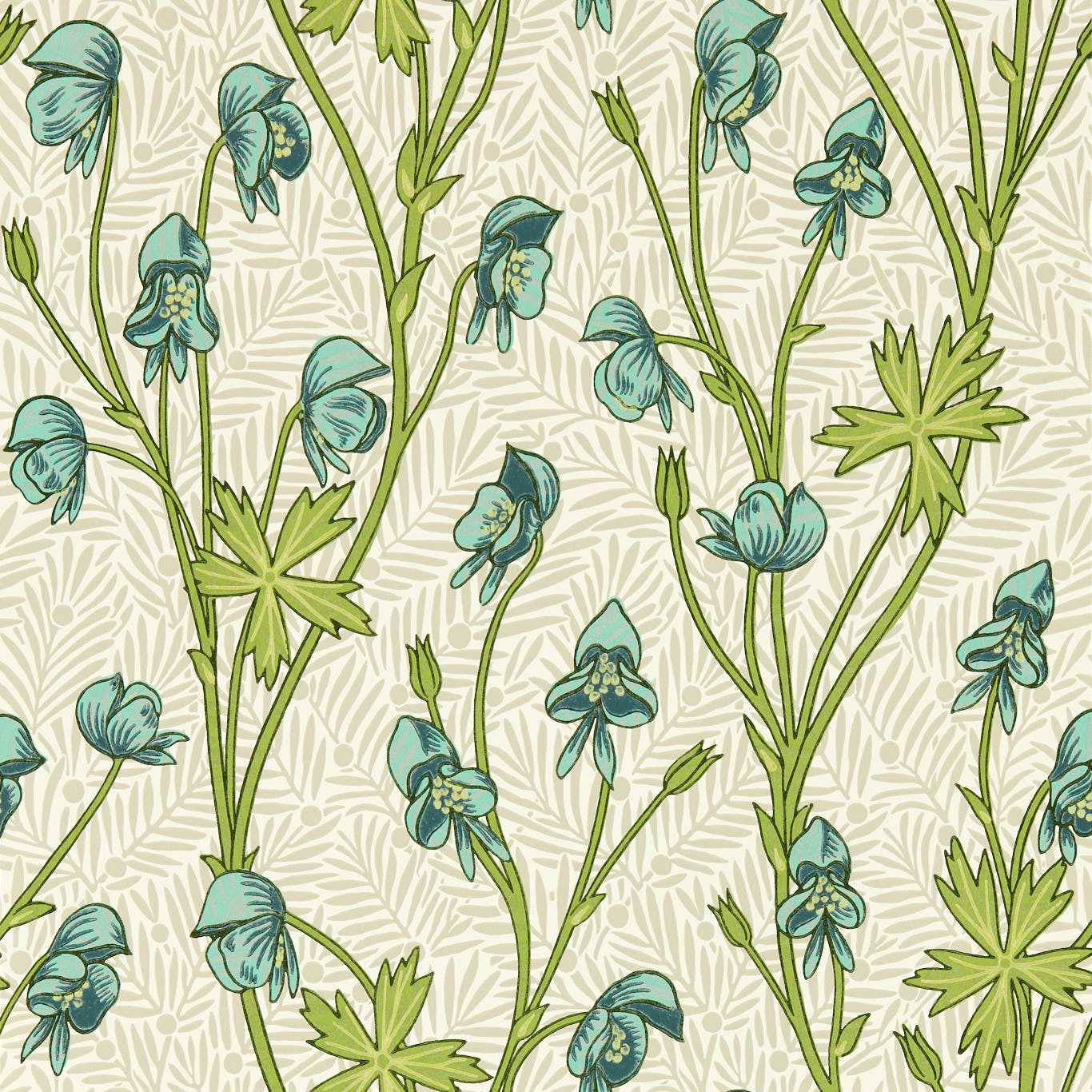 Monkshood - Aqua/Peashoot