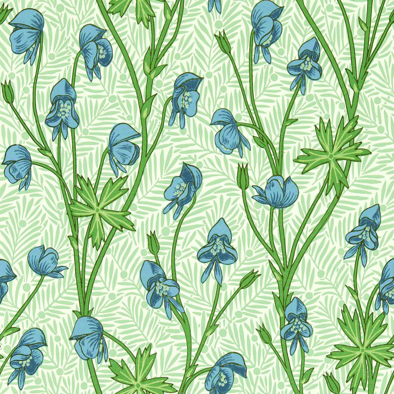 Monkshood - Cobalt/Goblin Green