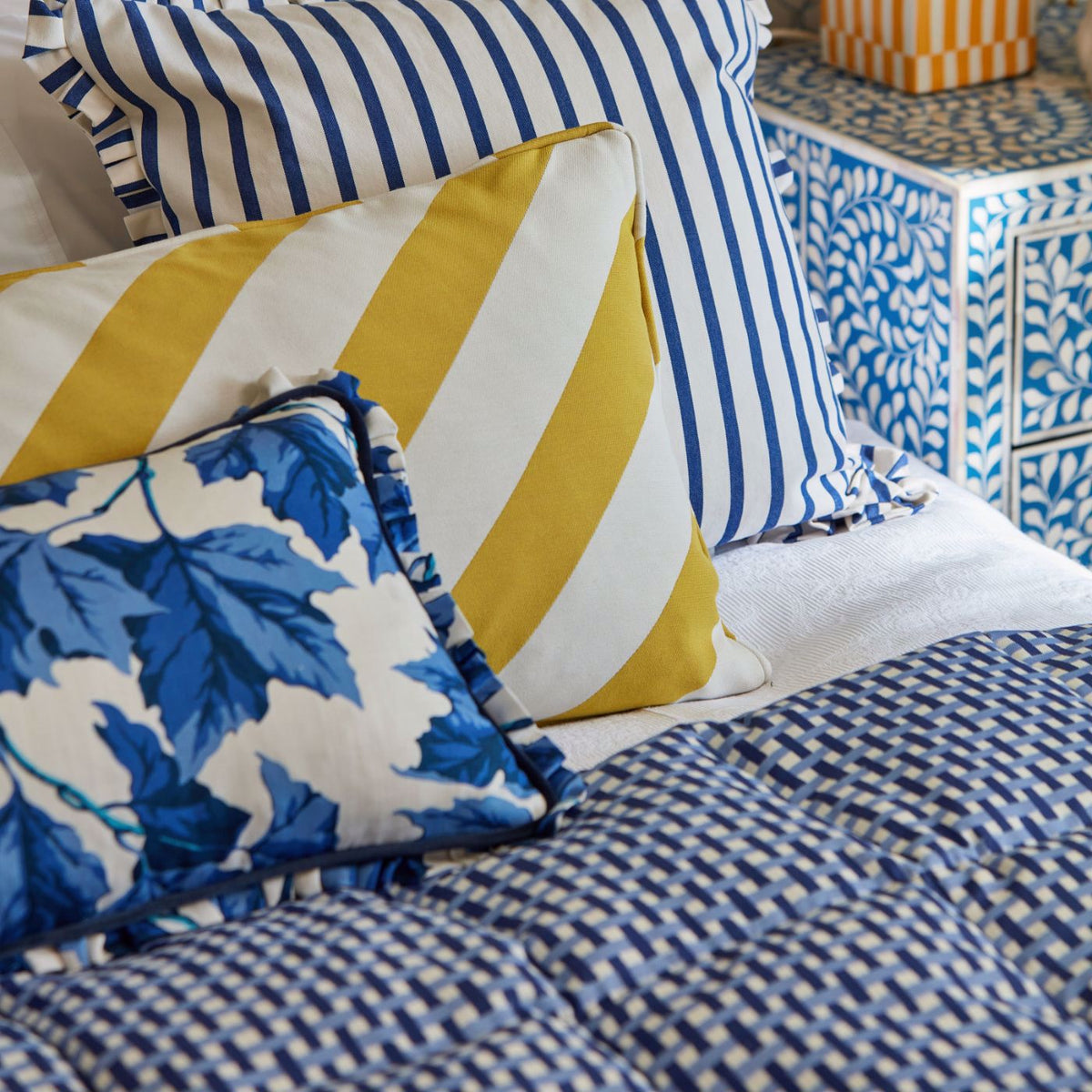 Paper Straw Stripe - Citrine