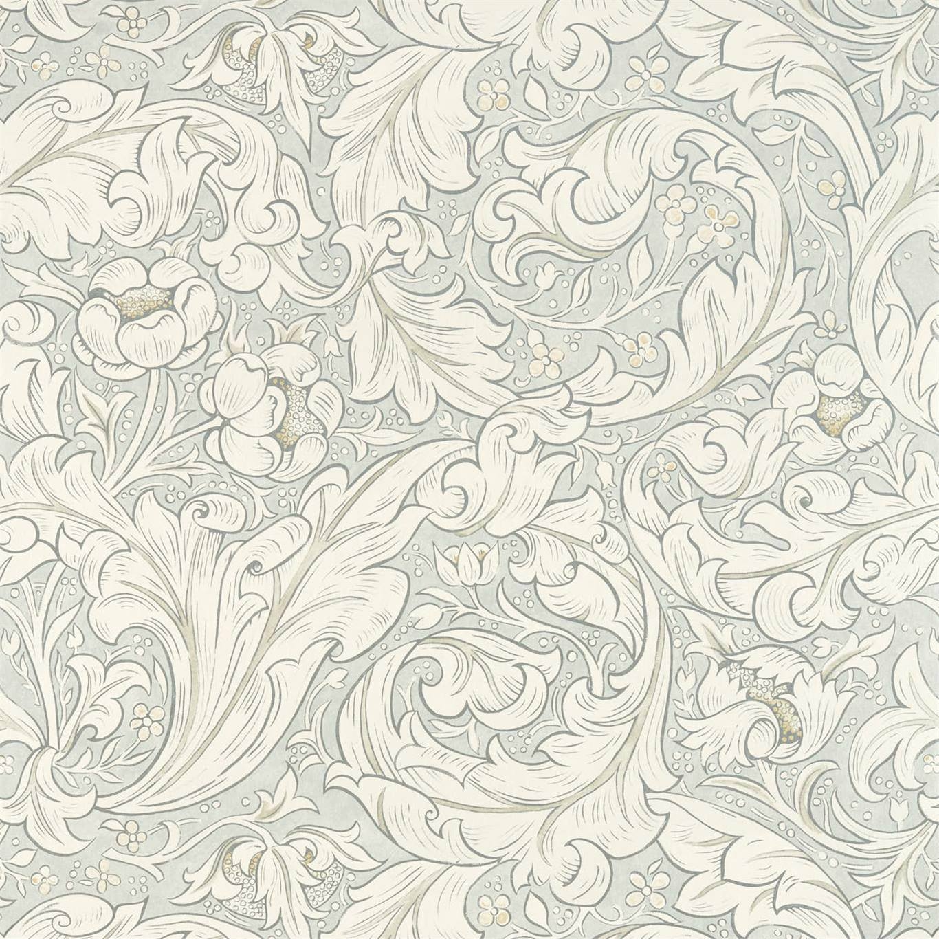 Pure Bachelors Button - Grey Blue (sold by the metre)