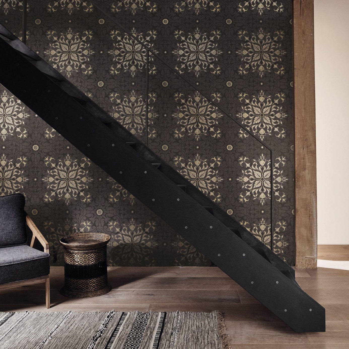 Pure Net Ceiling - Charcoal/Gold