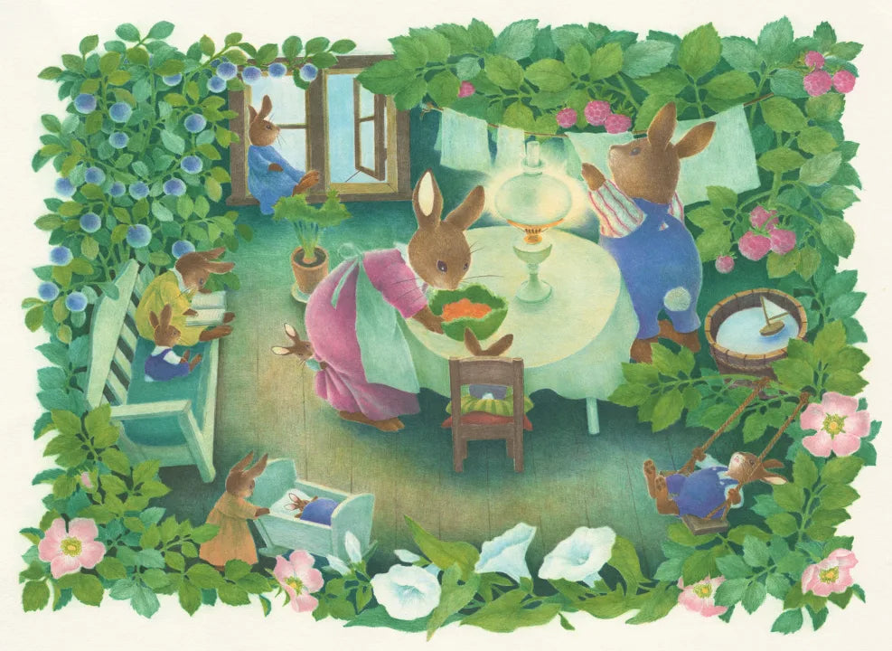 Rabbit Family - Green