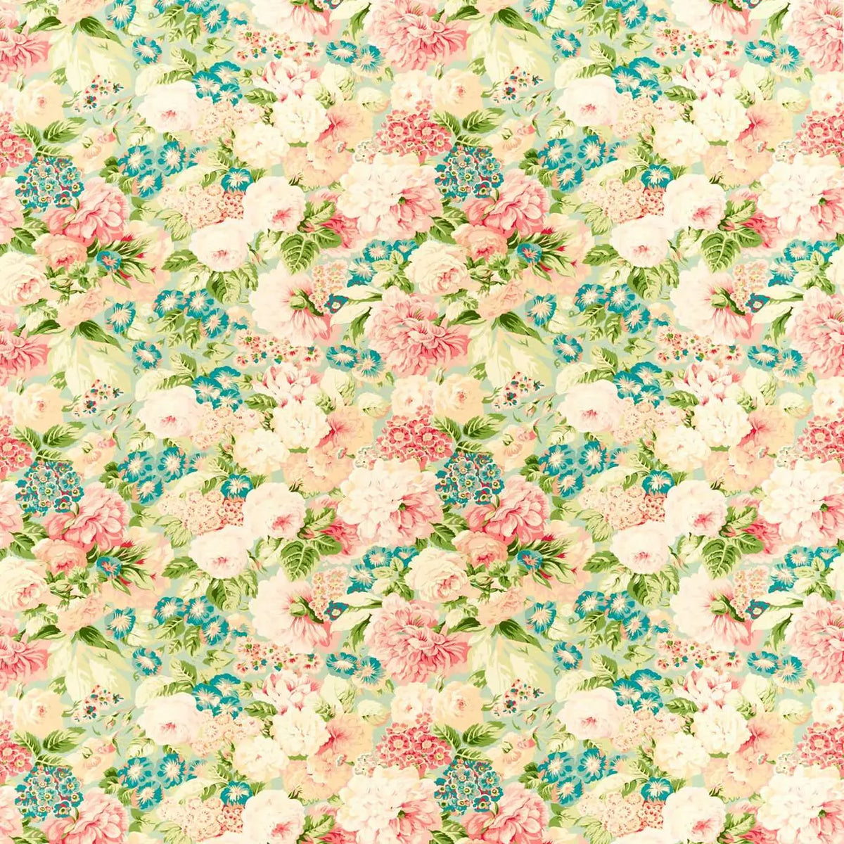 Rose and Peony - Sage Coral