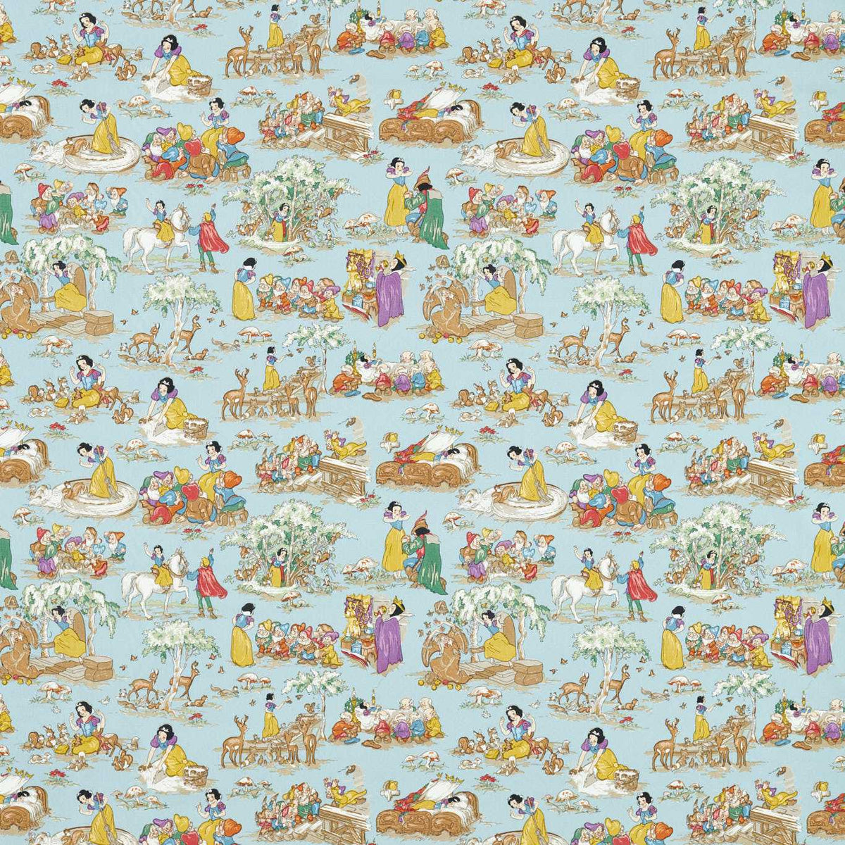 Snow White - Puddle Blue