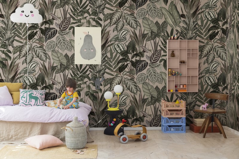 Mischievous Monkeys - Pastel Pink