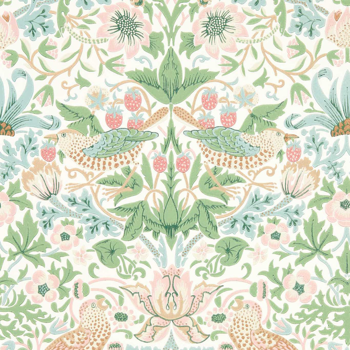 Simply Strawberry Thief - Cochineal Pink
