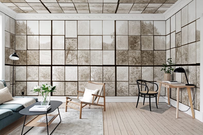 Factory Window - Sepia