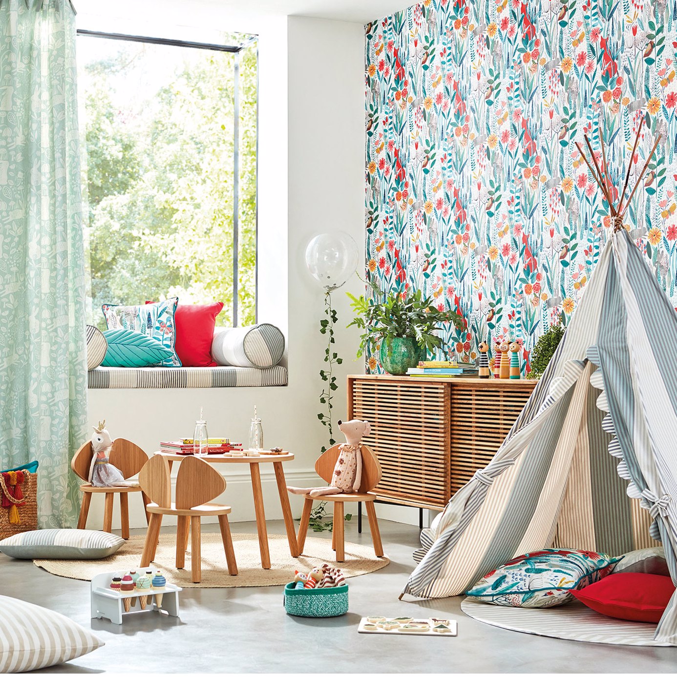 Hide and Seek - Poppy/Marine/Ochre
