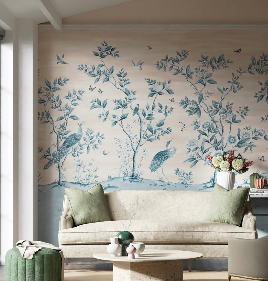Florence - Powder/China Blue - Mural