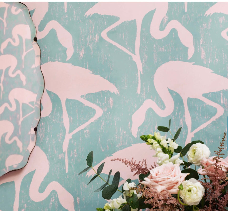 Flamingoes - Turquoise Pink