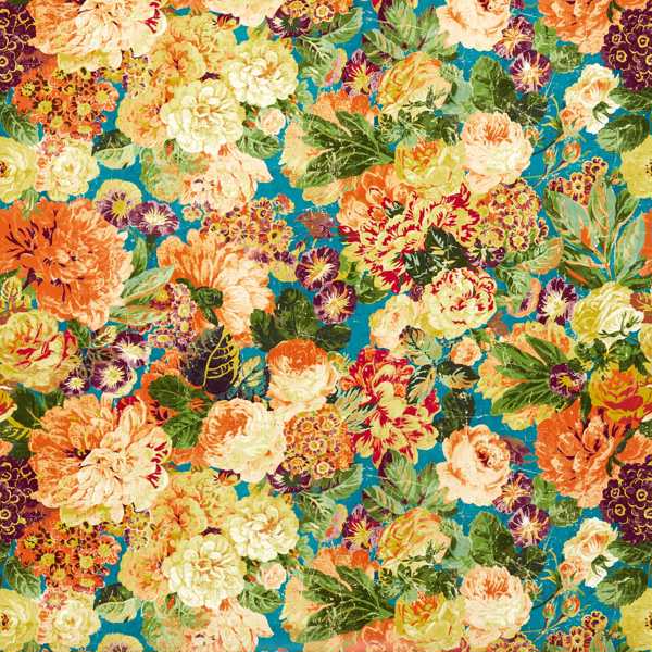 Very Rose and Peony - Kingfisher/Rowan Berry (per metre)