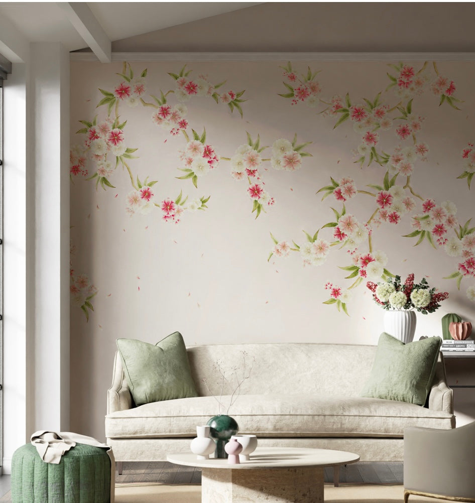 Rosa - Blush Pearl/Peony/Meadow - Mural