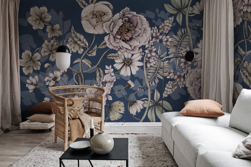 Spring Flower - Dark Blue