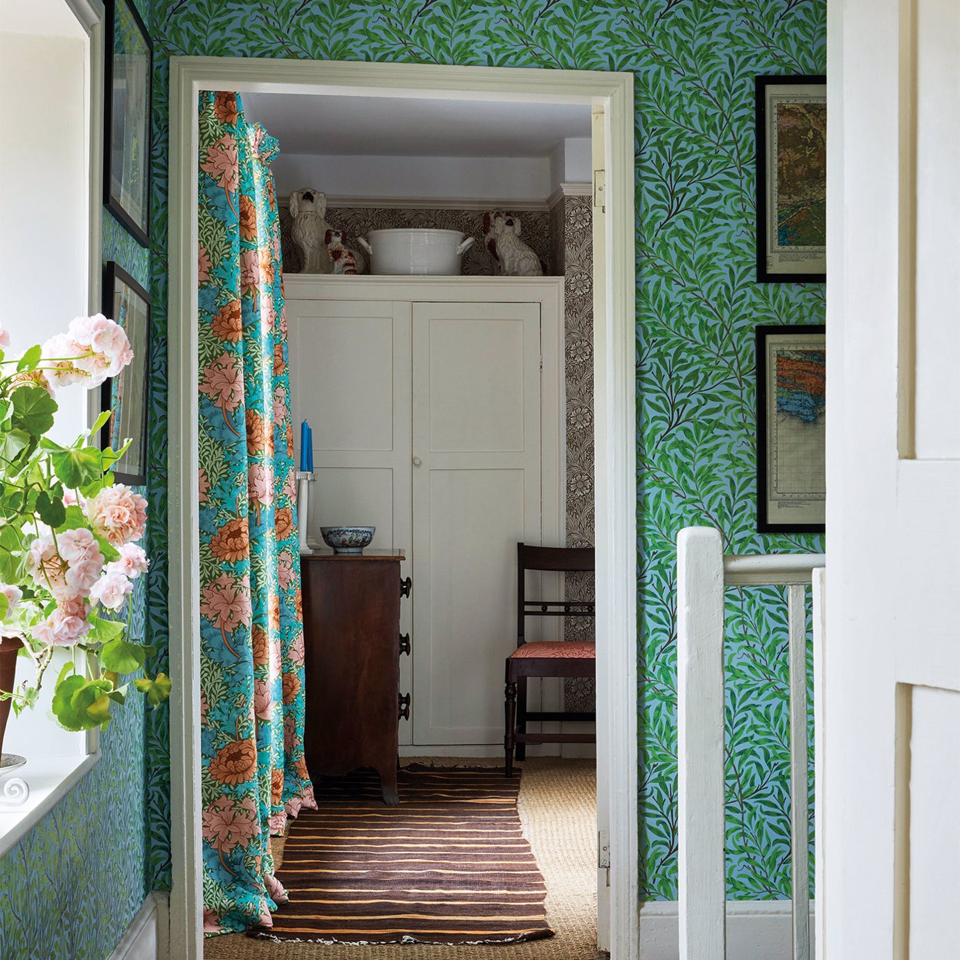 Willow Boughs - Olive/Turquoise