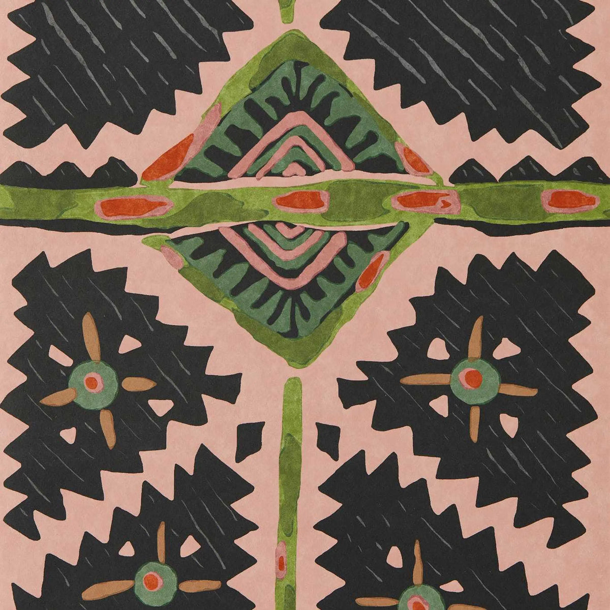 Brocha - Blush/Charcoal