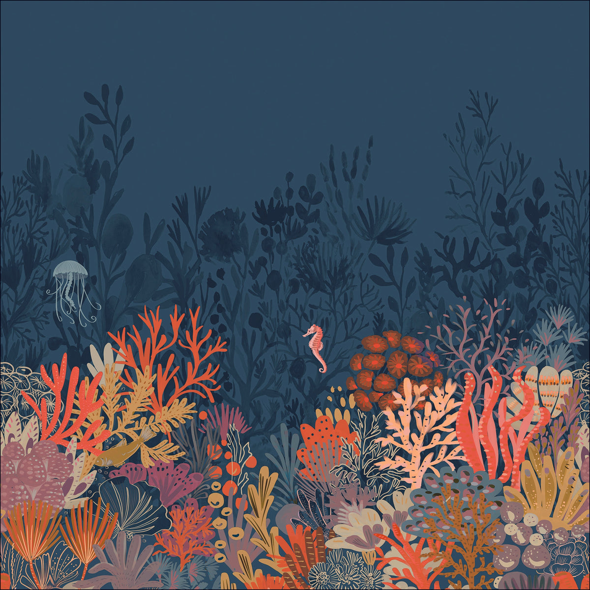 Magic Seafloor/Dark Blue (2.5mx3.1m)