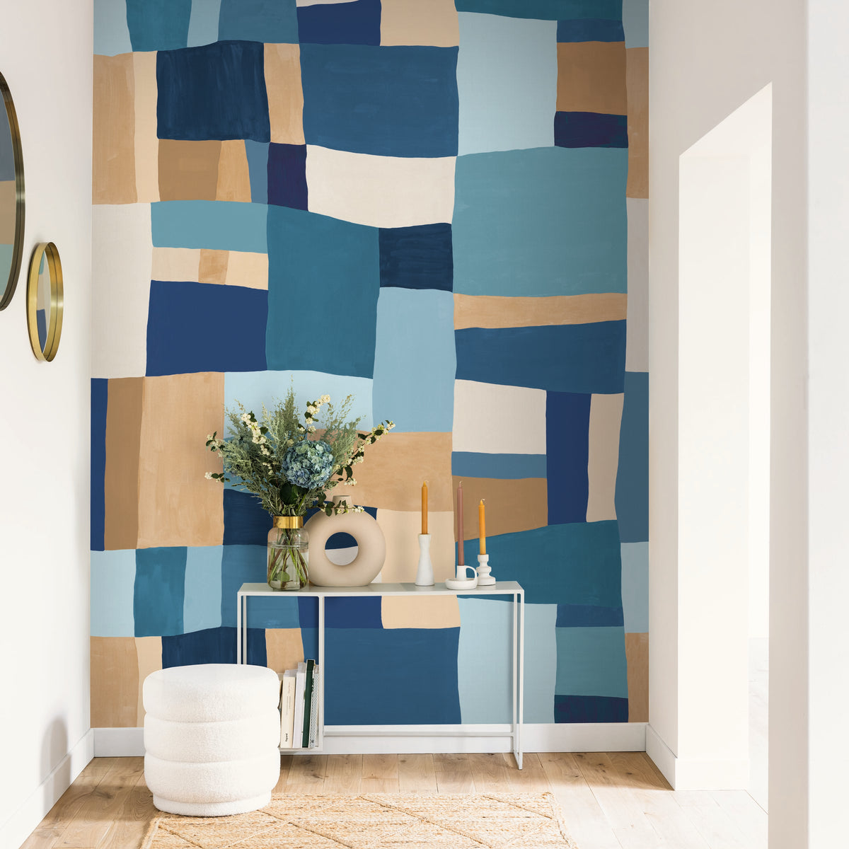 Wonderfull Patchwork Blue (2.5mx2.8m)