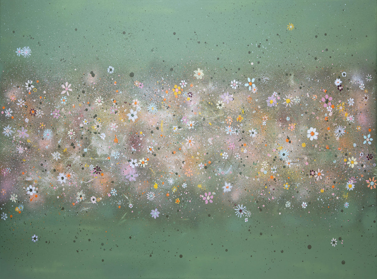 Earth Celebration Wildflowers Sage Green