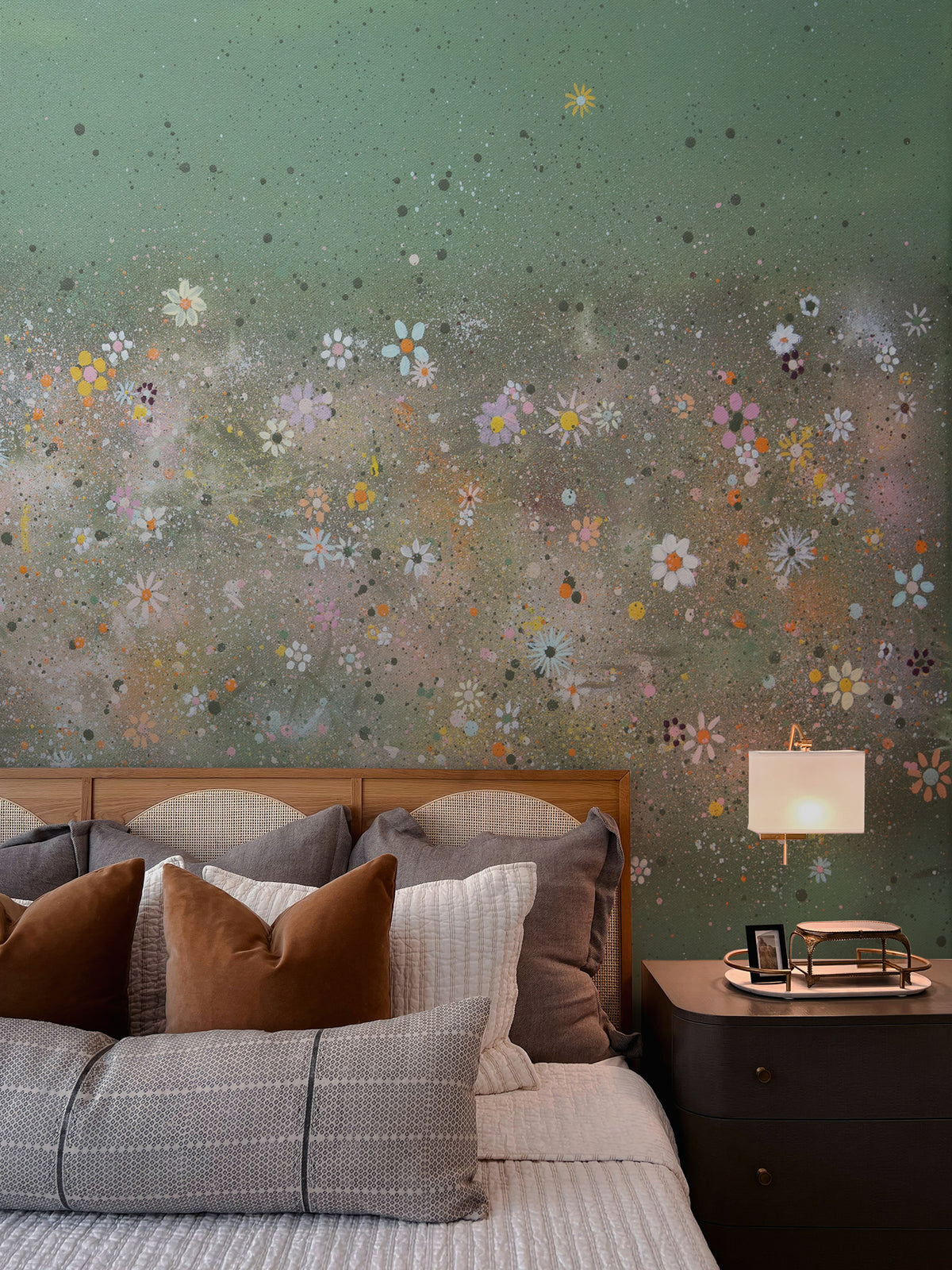 Earth Celebration Wildflowers Sage Green