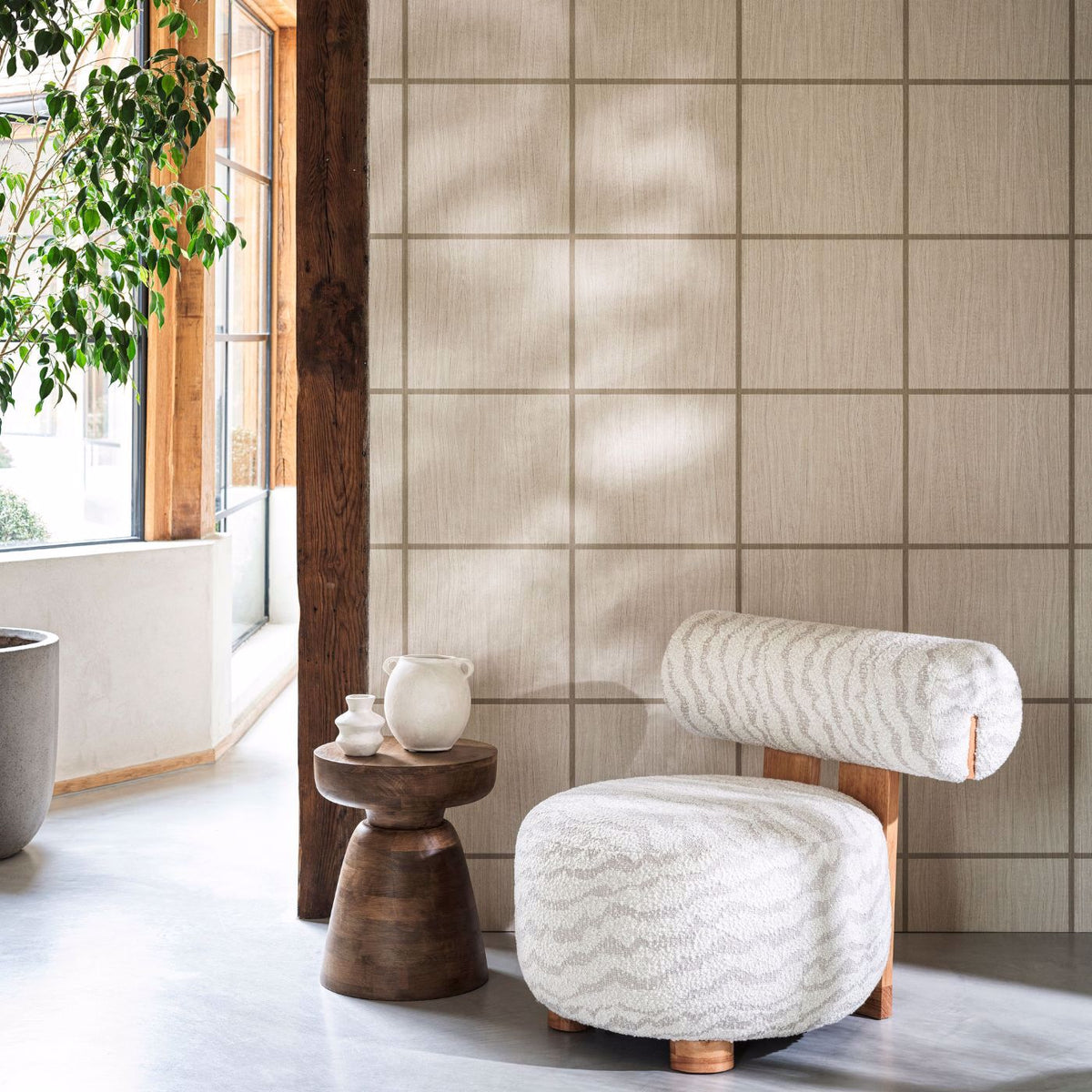 Wood Blocks - Silver Birch/Blush Gloss