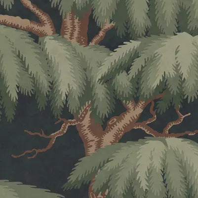 Alba Mural - Dark Blue