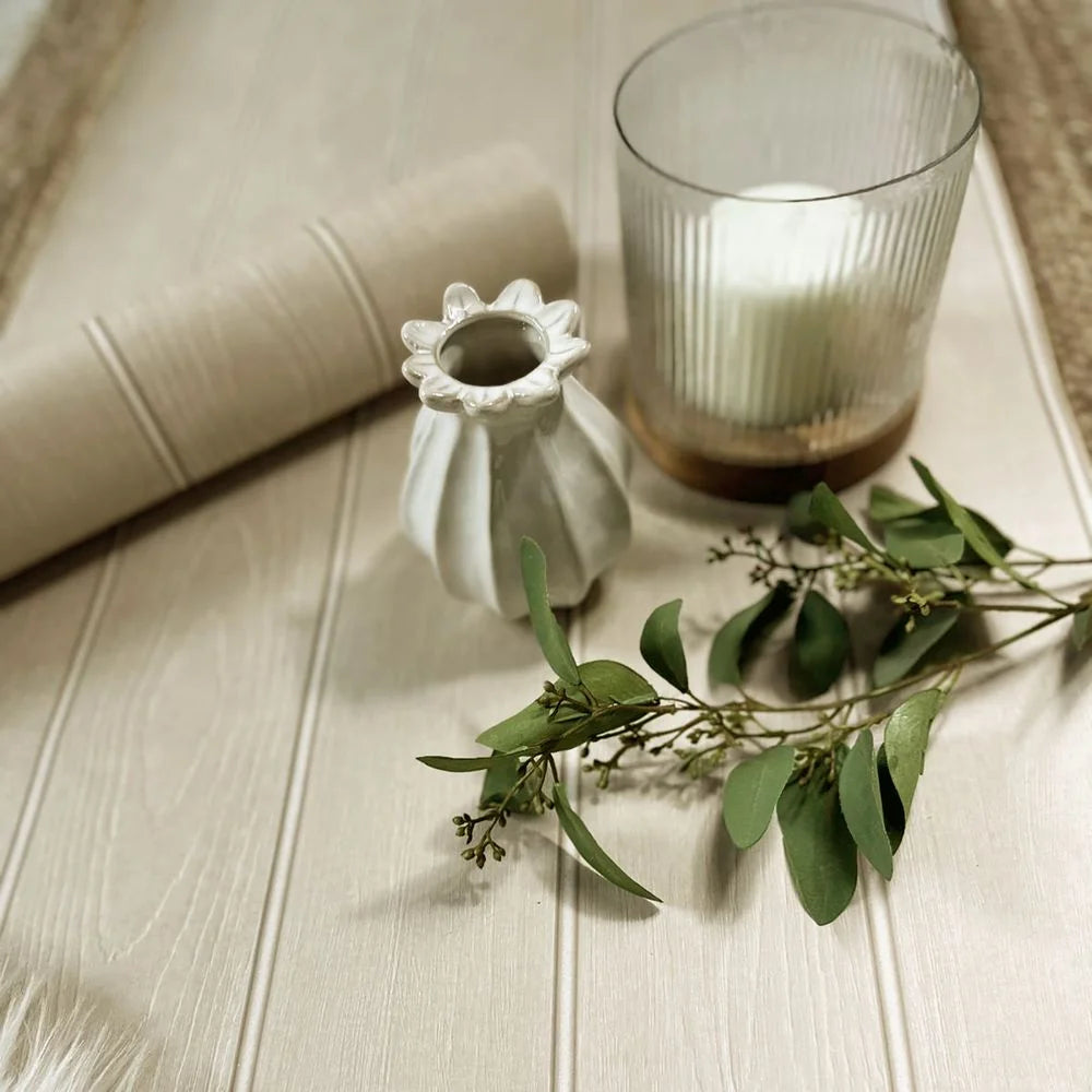 Beaded Wood - Beige