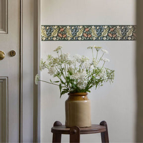 Bluebell & Peony Border - Bayleaf/Manilla