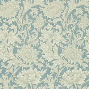 Chrysanthemum Toile - China Blue/Cream