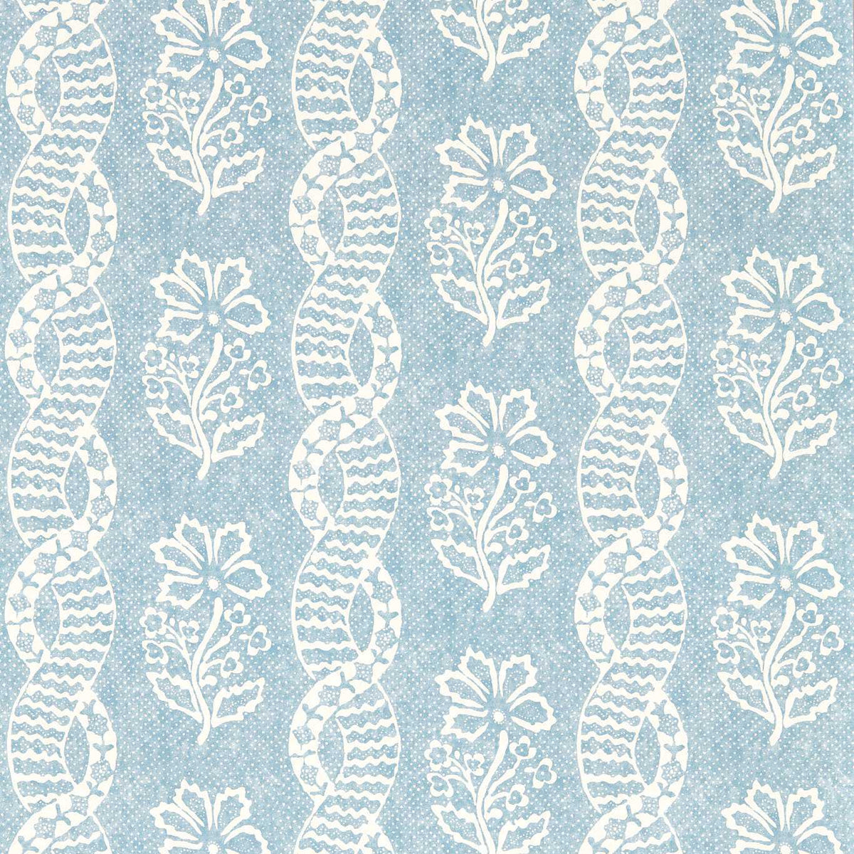 Dabu Stripe - Wedgwood Blue