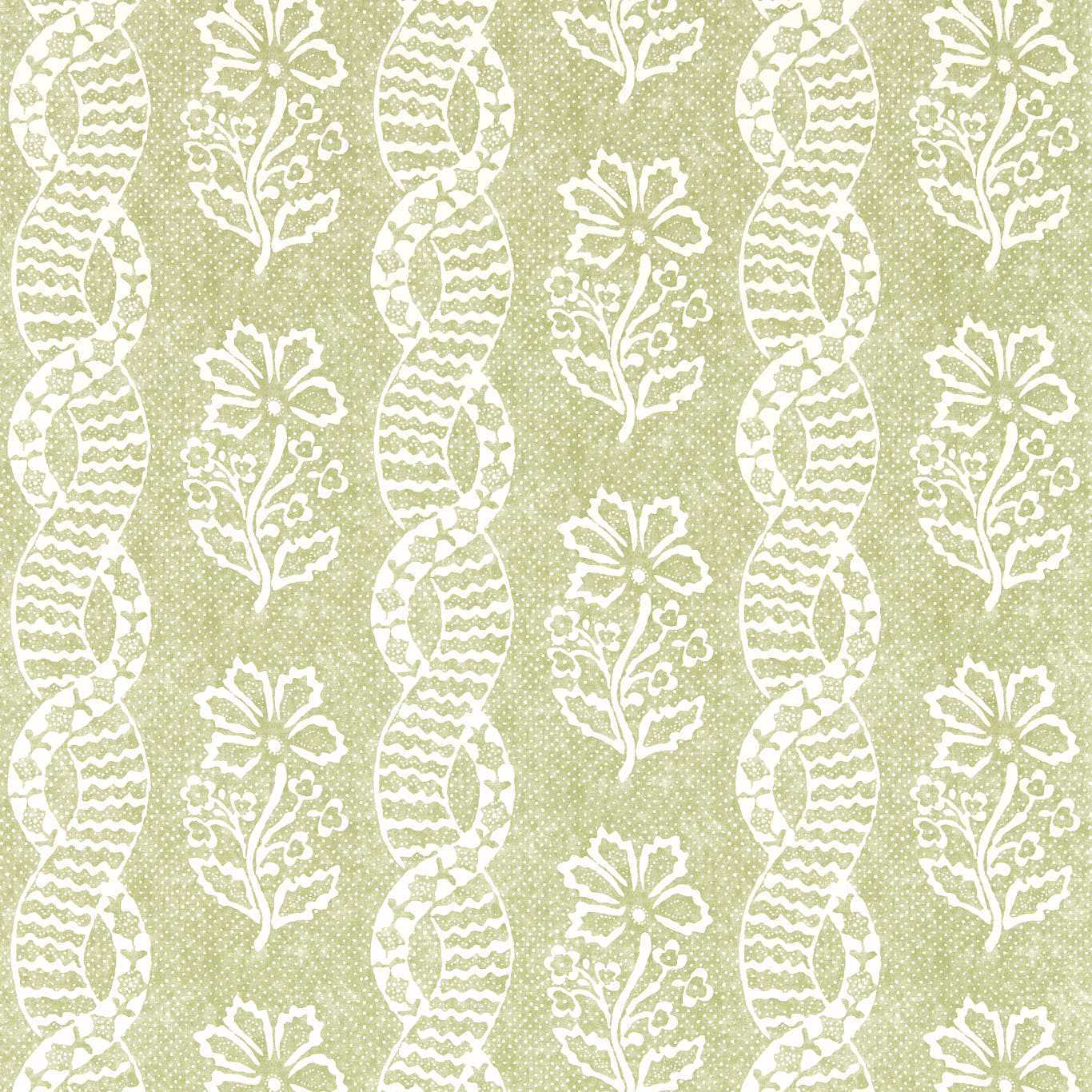Dabu Stripe - Pale Olive
