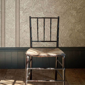 Etched Scrolling Tulip - Parchment (sold by the metre)