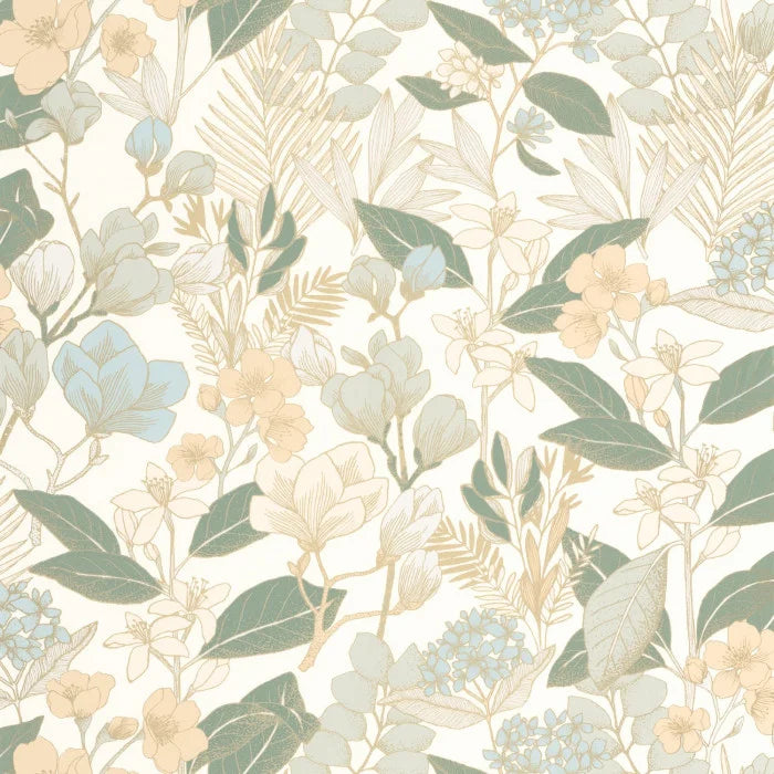 Flower Power May - Bleu Vert