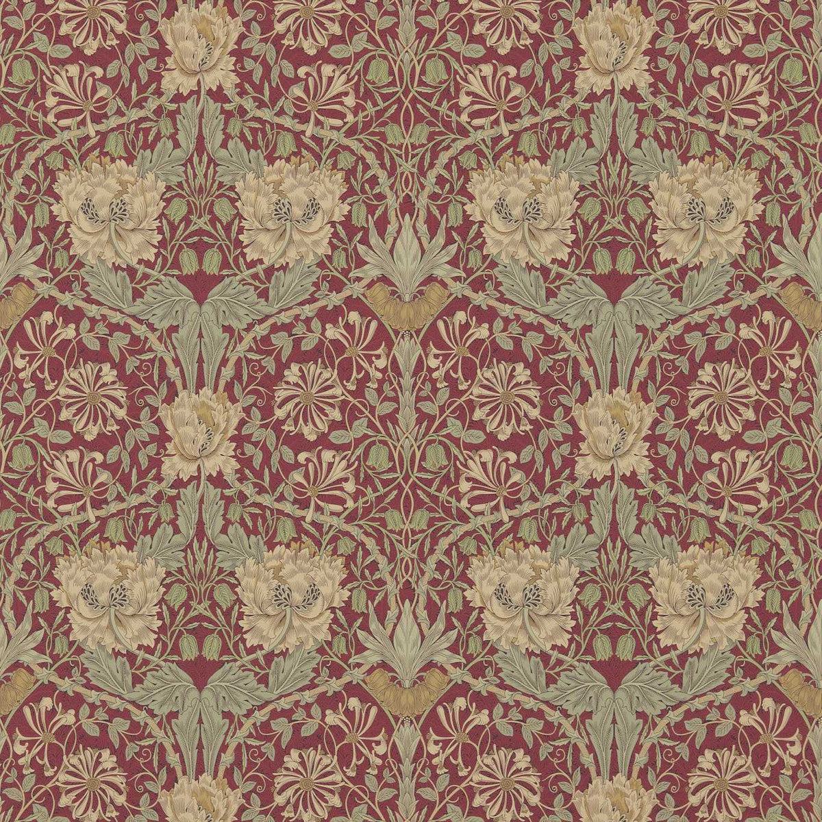Honeysuckle & Tulip - Red/Gold