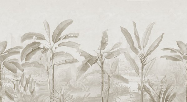 Tropical Palms - Beige