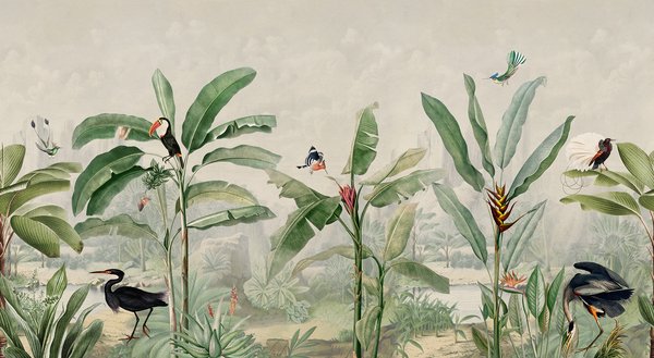 Tropical Palms - Birds