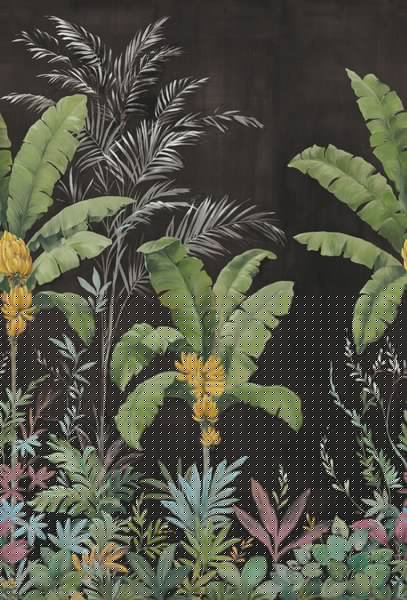 Banana Tree Jungle - Black