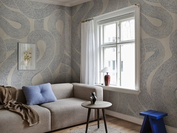 Zen Mural - Indigo Blue