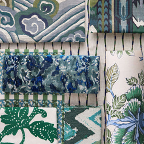 Indienne - Cornflower/Pine